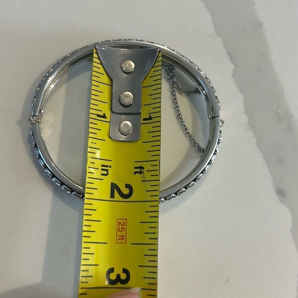 Whiting & Davis Silver Thin Bangle Bracelet - image 4